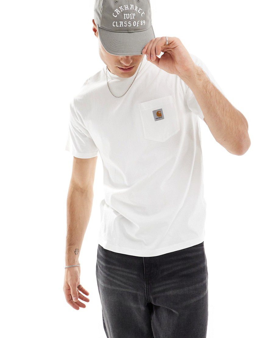 T-shirt con tasca bianca - Carhartt WIP - Modalova