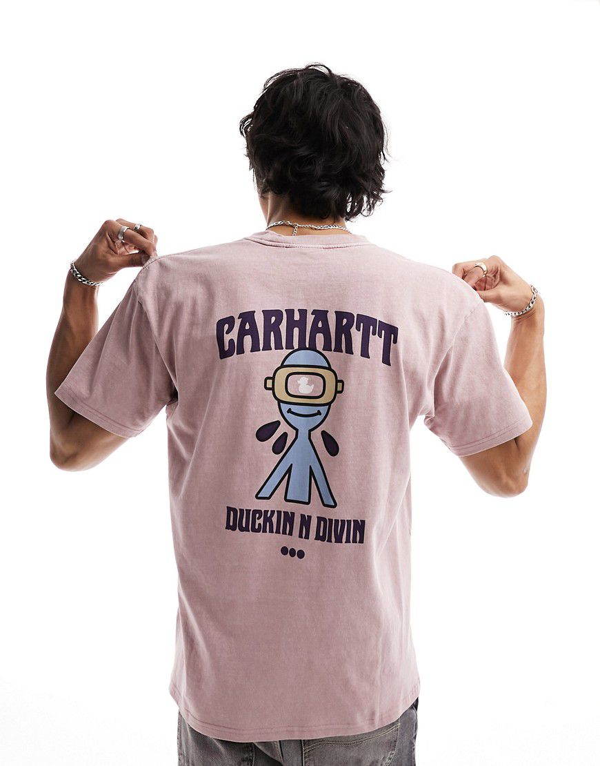 T-shirt con stampa Duckin sul retro - Carhartt WIP - Modalova