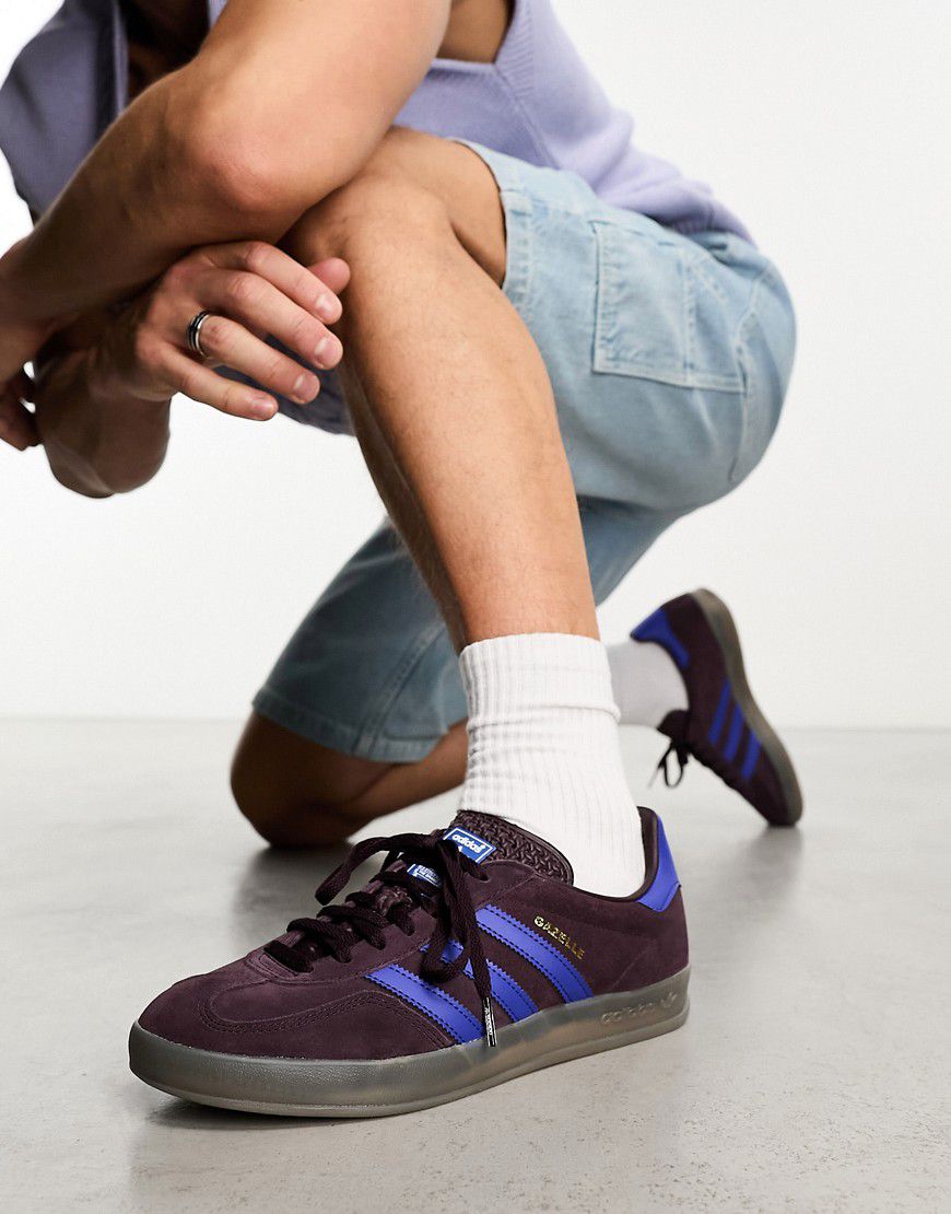 Gazelle Indoor - Sneakers viola e blu con suola in gomma - adidas Originals - Modalova