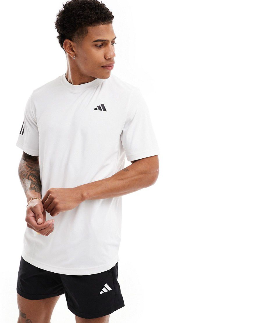 Adidas - Club Tennis - T-shirt bianca con 3 strisce - adidas performance - Modalova
