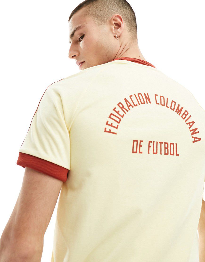 Adidas Football - Colombia OG - T-shirt gialla con 3 strisce - adidas performance - Modalova