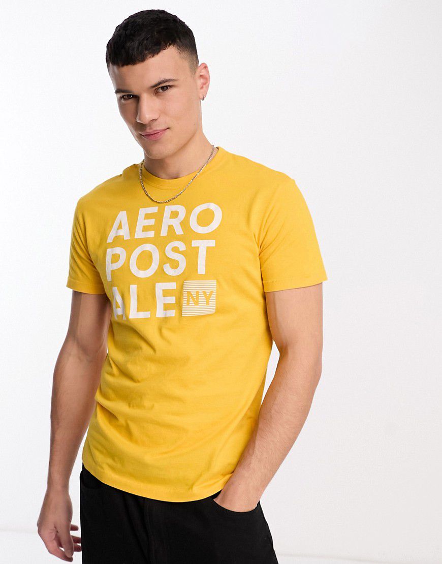 Aeropostale - T-shirt gialla-Giallo - Aeropostale - Modalova
