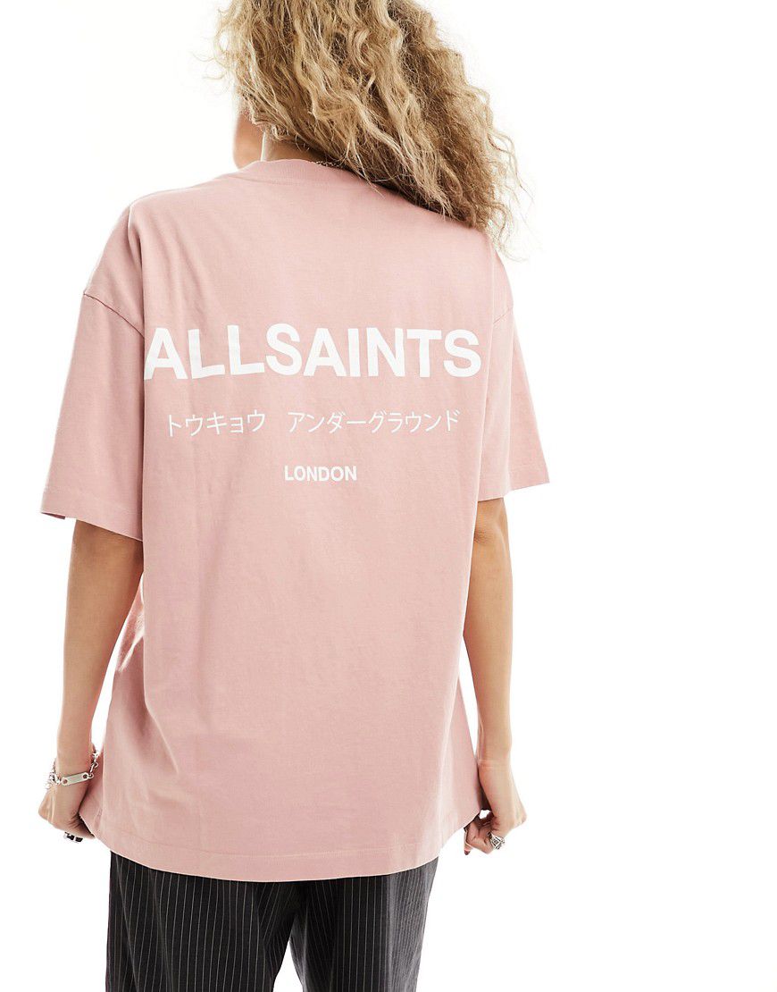 Underground - T-shirt oversize polvere - In esclusiva per ASOS - AllSaints - Modalova