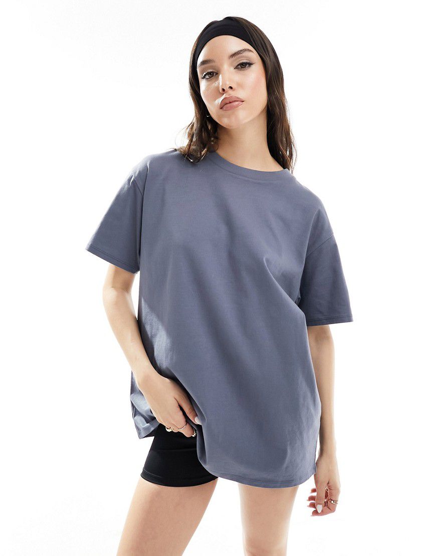 Icon - T-shirt oversize ardesia quick dry - ASOS - Modalova