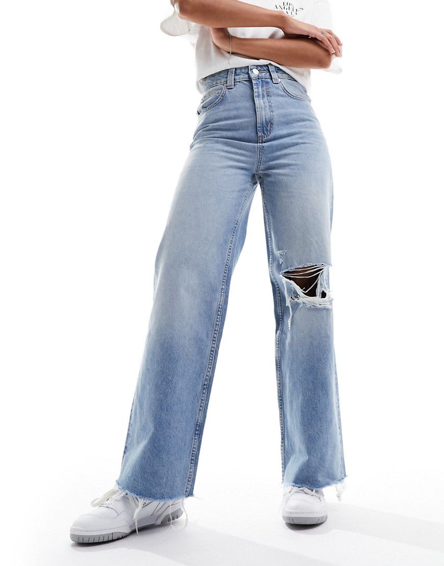 Dad jeans medio con strappi - ASOS DESIGN - Modalova