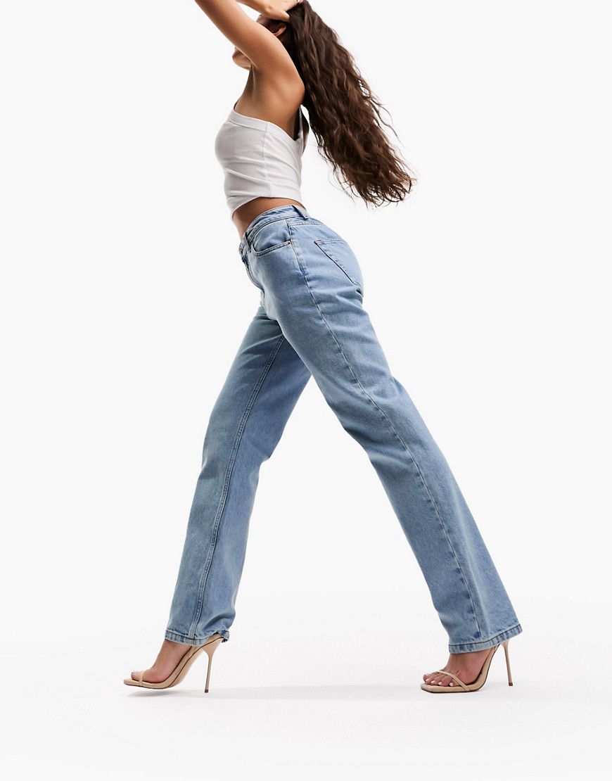 Hourglass - Jeans dritti anni '90 azzurri - ASOS DESIGN - Modalova