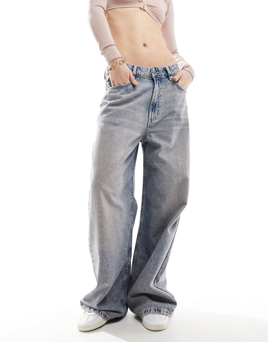 Jeans extra larghi a fondo ampio lavaggio tinto - ASOS DESIGN - Modalova