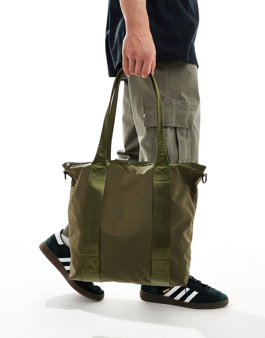 Maxi borsa in nylon color kaki - ASOS DESIGN - Modalova
