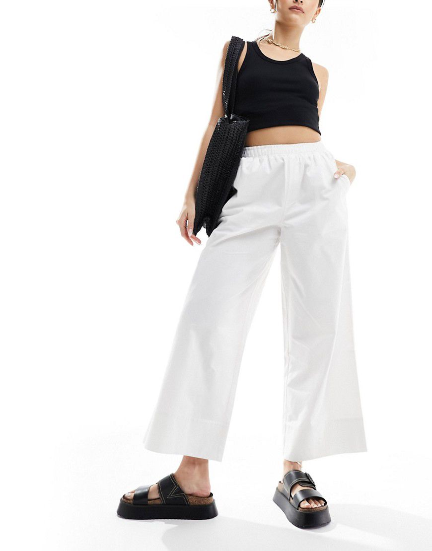 Pantaloni culotte bianchi - ASOS DESIGN - Modalova