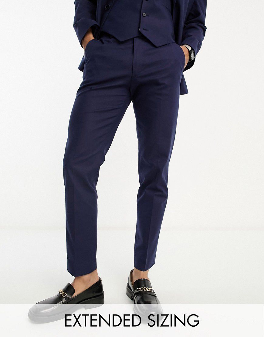 Pantaloni da abito slim in misto lino - ASOS DESIGN - Modalova