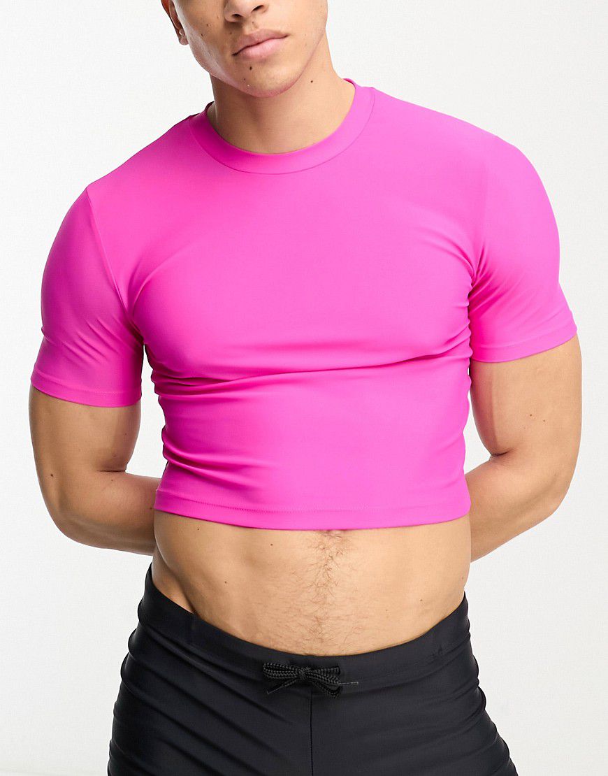 ASOS DESIGN - T-shirt da bagno rosa - ASOS DESIGN - Modalova