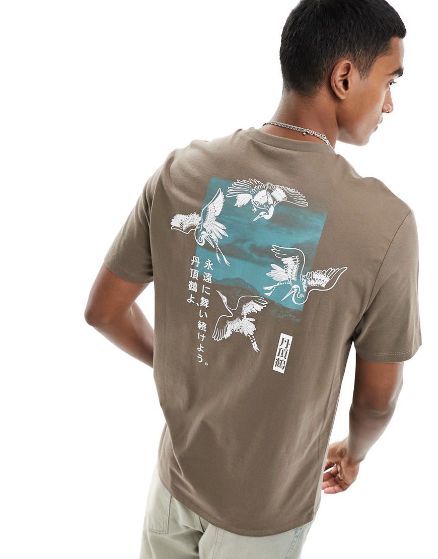 T-shirt oversize con stampa "Souvenir" sul retro color - ASOS DESIGN - Modalova