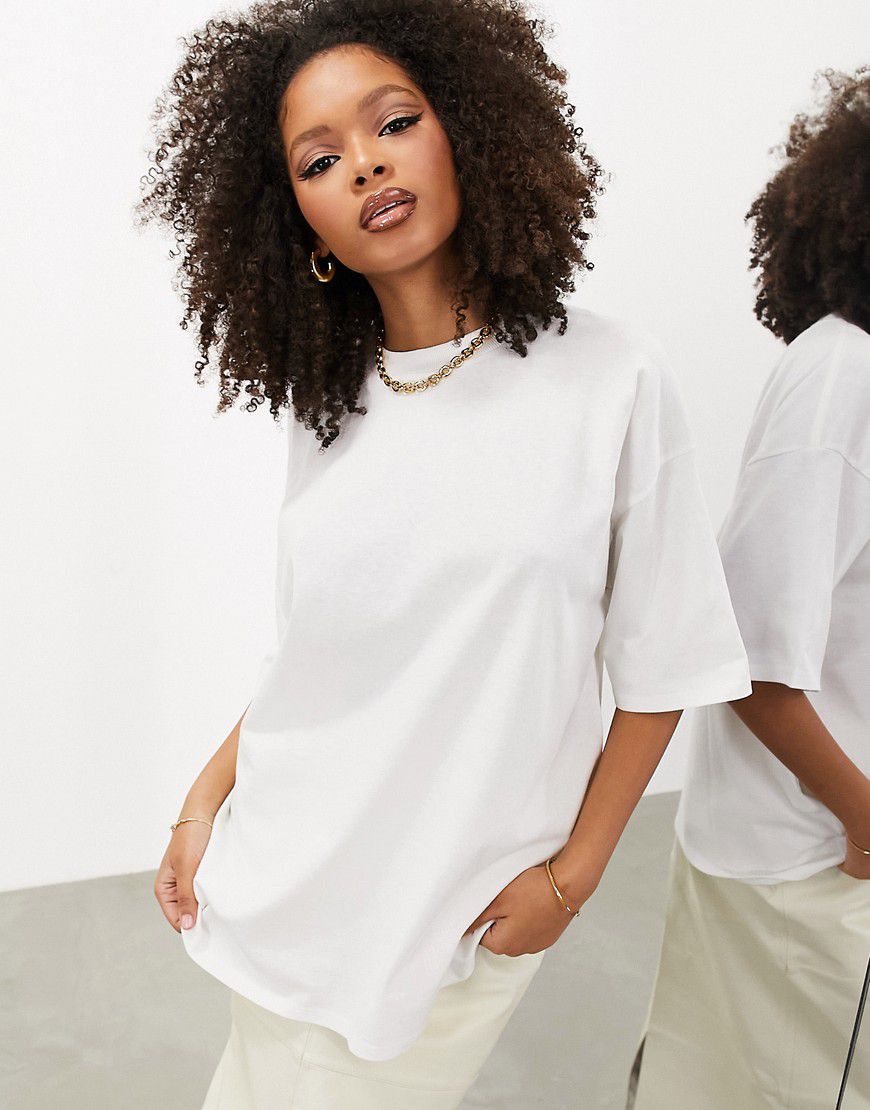 T-shirt premium pesante oversize bianca - ASOS EDITION - Modalova