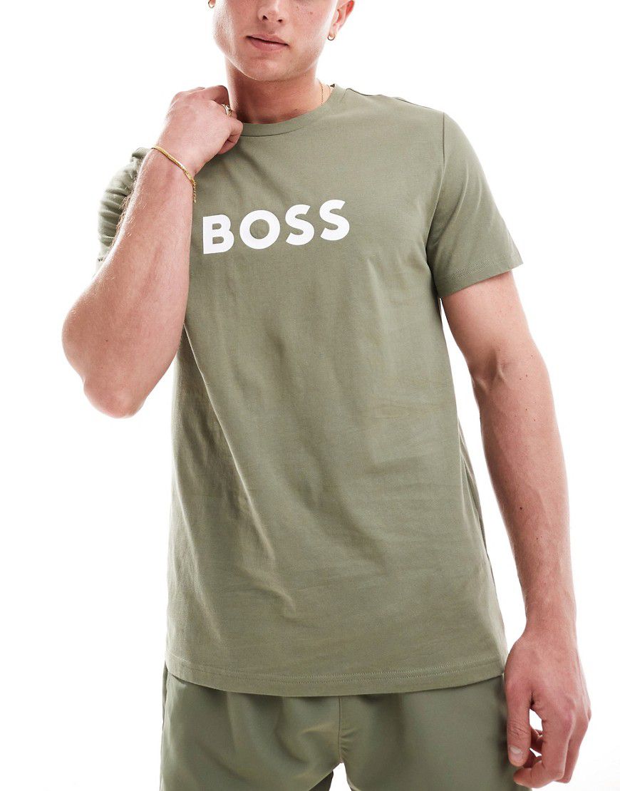 BOSS - T-shirt kaki-Verde - BOSS Bodywear - Modalova