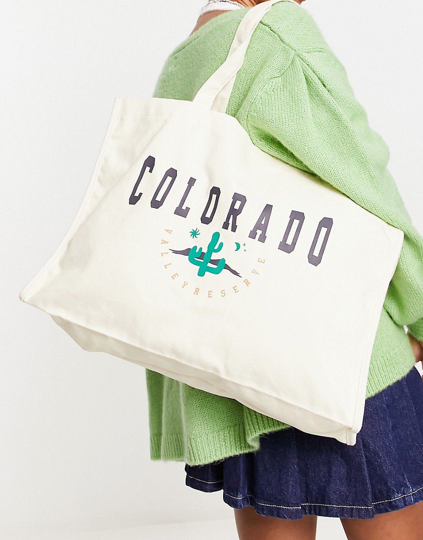 Borsa shopping con stampa "Colorado" - Daisy Street - Modalova