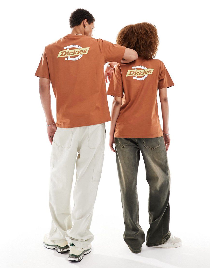 Ruston - T-shirt con stampa sul retro marrone - Dickies - Modalova
