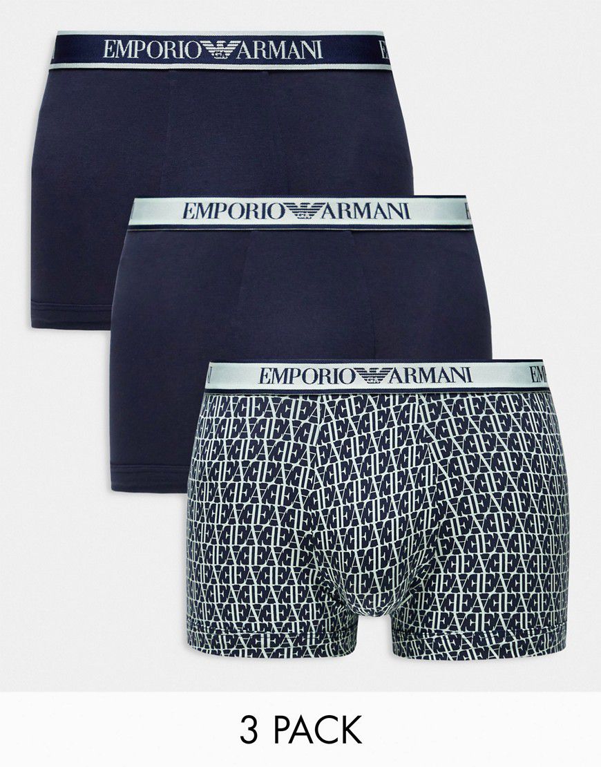 Bodywear - Confezione da 3 boxer aderenti - Emporio Armani - Modalova