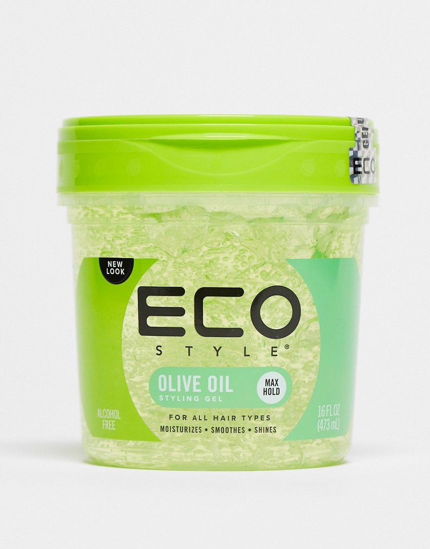 Gel per capelli all'olio d'oliva in verde da 473 ml - Eco Style - Modalova