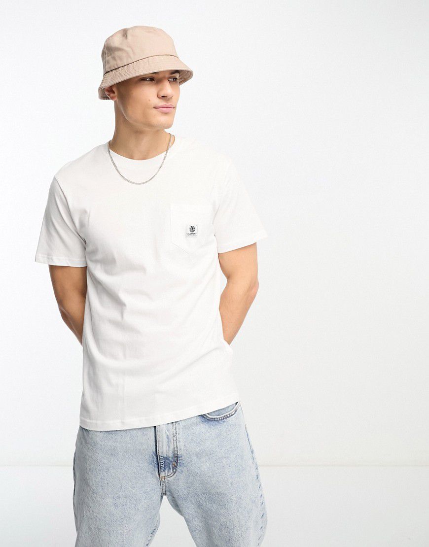 T-shirt bianca con tasca - Element - Modalova