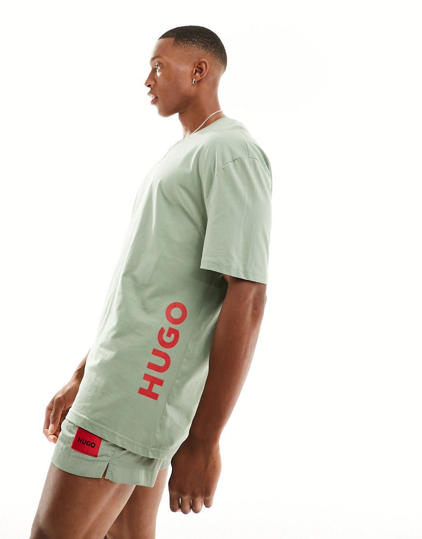 HUGO - T-shirt comoda pastello chiaro - Hugo Red - Modalova