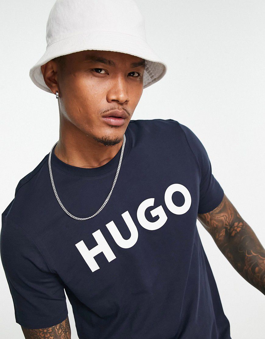 Hugo - Dulivio - T-shirt con logo - Hugo Red - Modalova