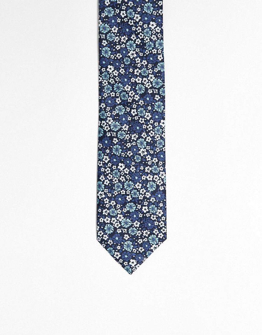 Cravatta con stampa a fiori - Jack & Jones - Modalova