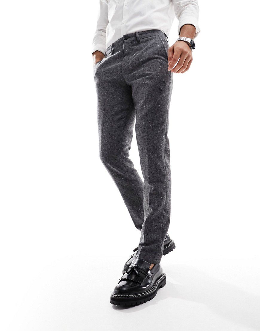 Premium - Pantaloni da abito slim grigi puntinati - Jack & Jones - Modalova