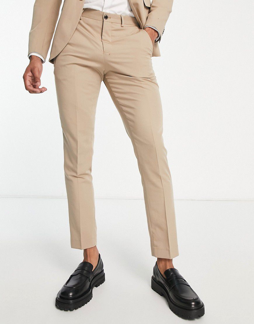 Premium - Pantaloni da abito super slim beige - Jack & Jones - Modalova