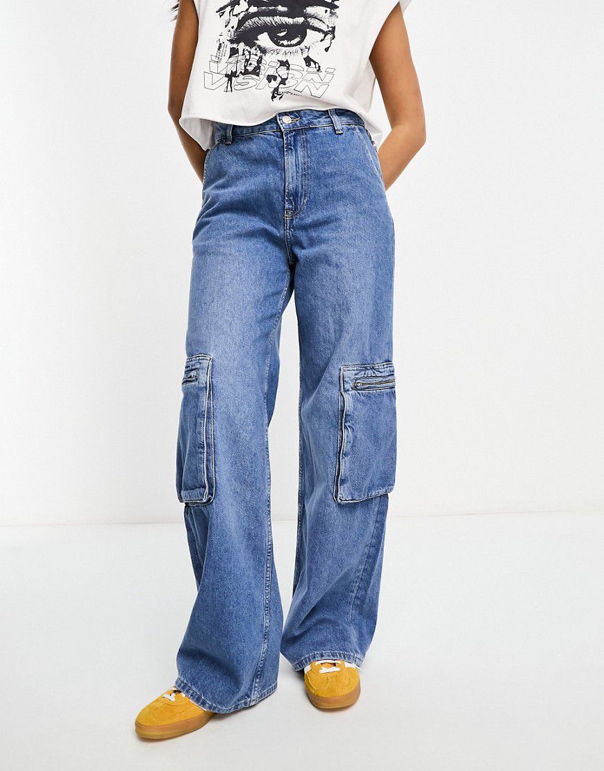 Hope - Jeans cargo a fondo ampio medio - ONLY - Modalova