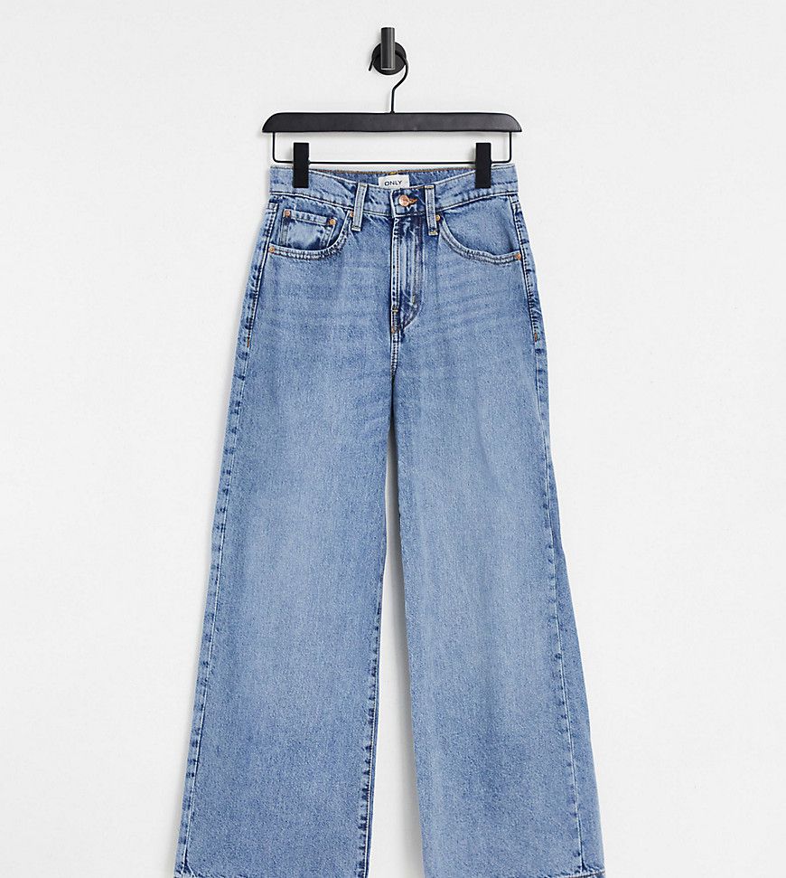 Hope - Jeans con fondo ampio a vita alta azzurri - Only Petite - Modalova
