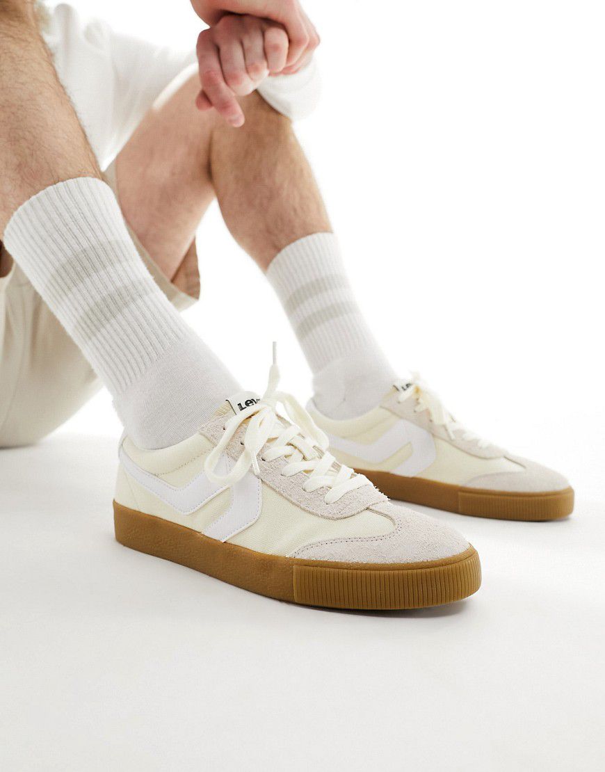 Sneak - Sneakers in misto camoscio color crema con suola in gomma - Levi's - Modalova