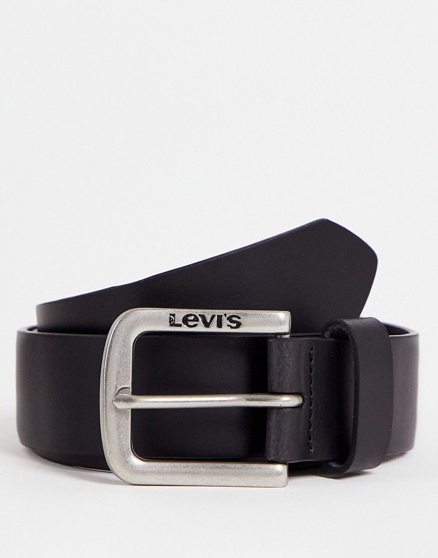 Seine - Cintura in pelle nera con logo - Levi's - Modalova