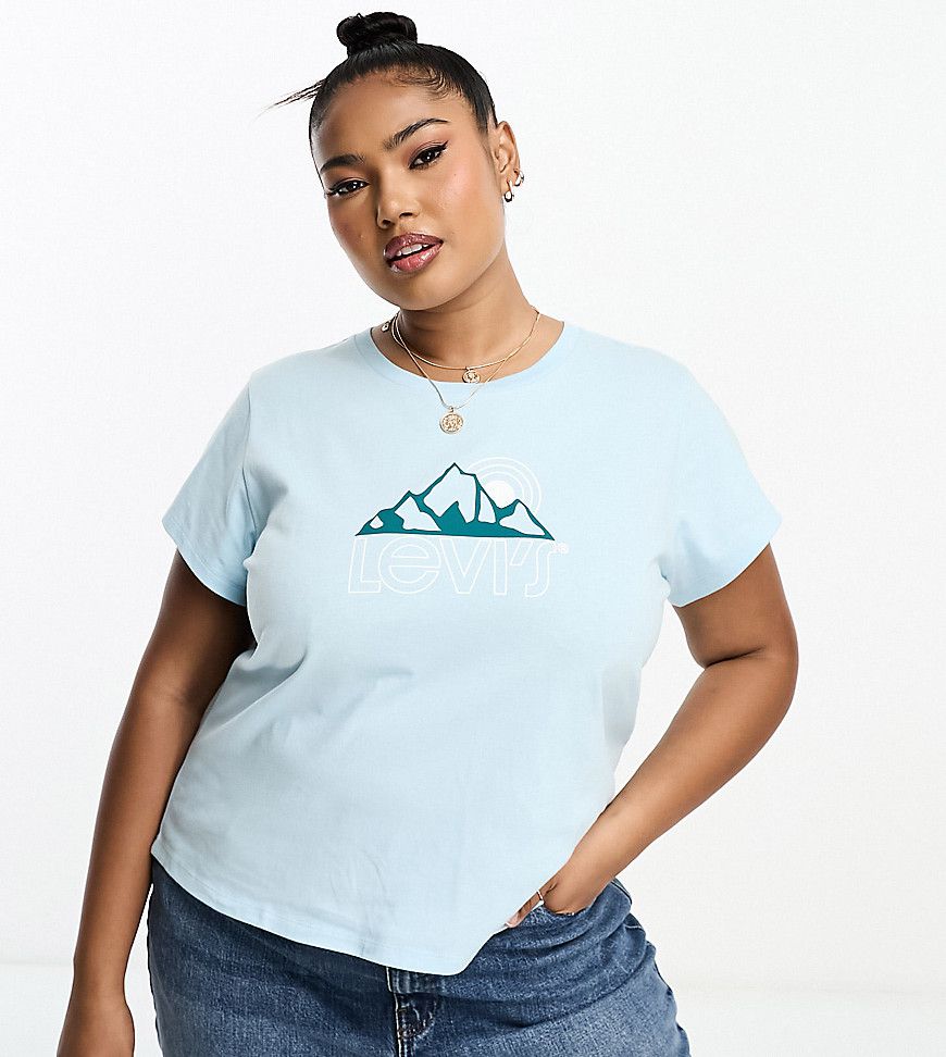 Plus - T-shirt con logo con montagne - Levi's - Modalova