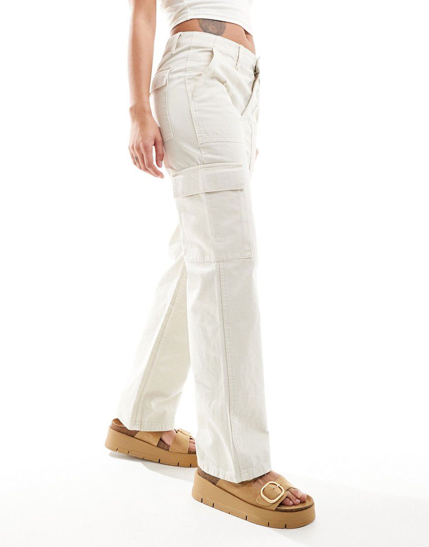 Jeans dritti bianchi con tasche - Mango - Modalova