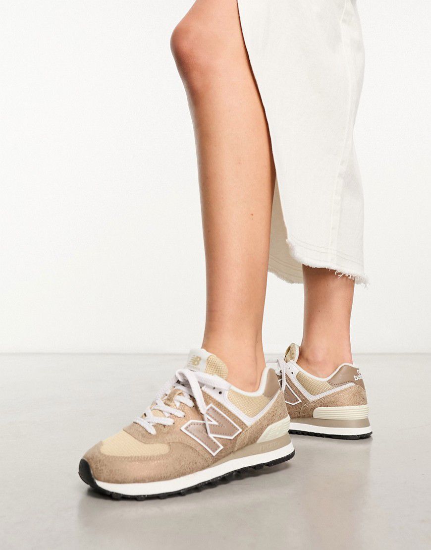 Sneakers color cuoio e marrone metallizzato - New Balance - Modalova