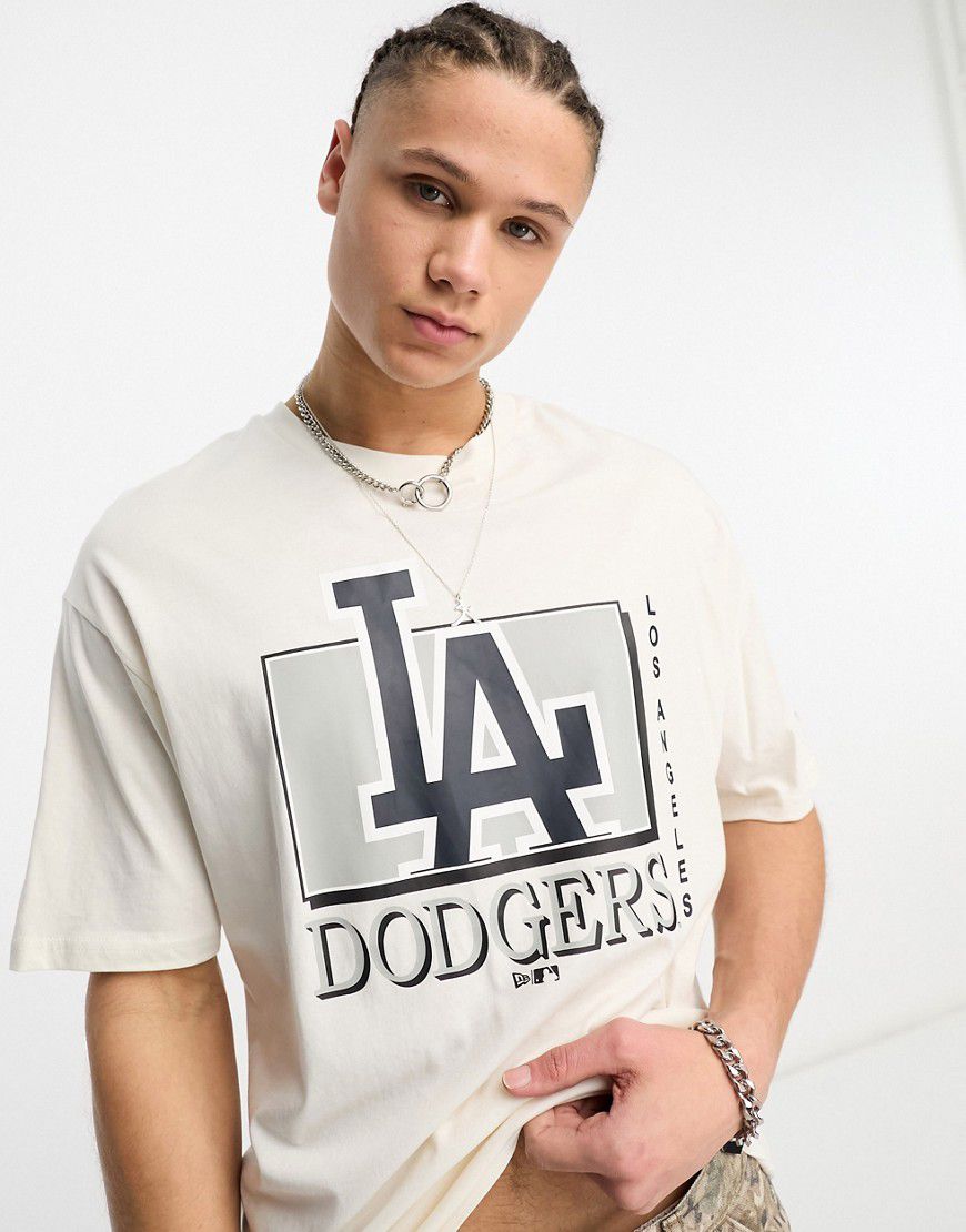 LA Dodgers - T-shirt bianca con logo - New Era - Modalova