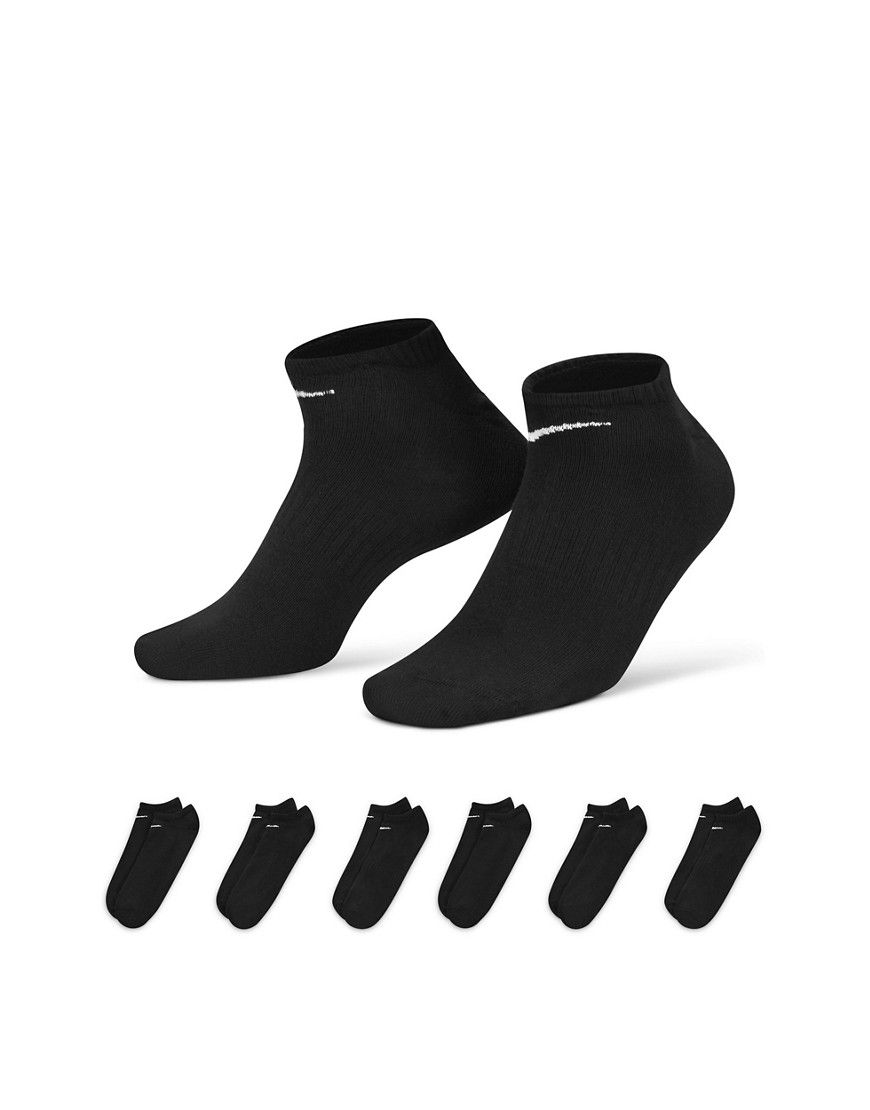 Everyday Lightweight - Confezione da 6 paia di fantasmini leggeri neri - Nike Training - Modalova