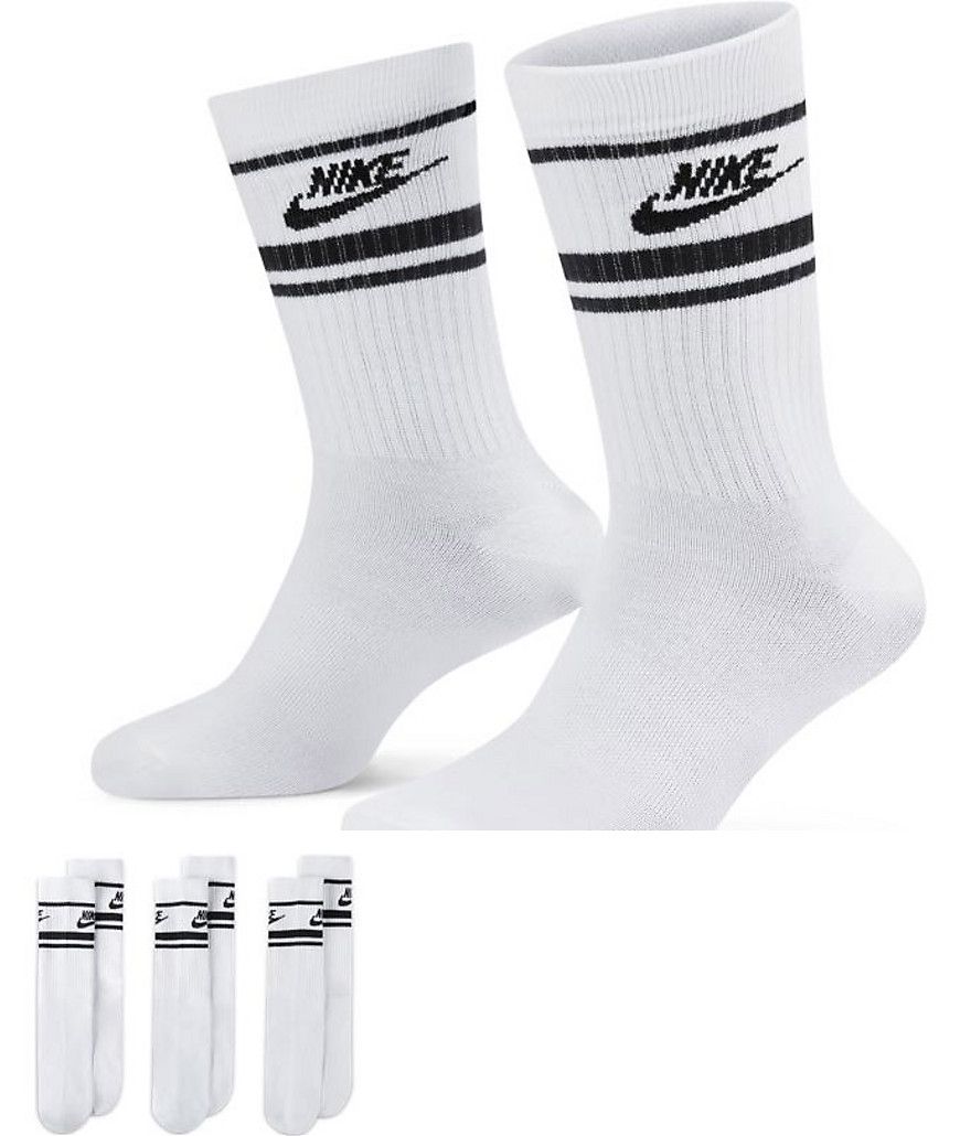 Everyday Essential - Confezione da 3 paia di calzini bianchi/neri - Nike - Modalova
