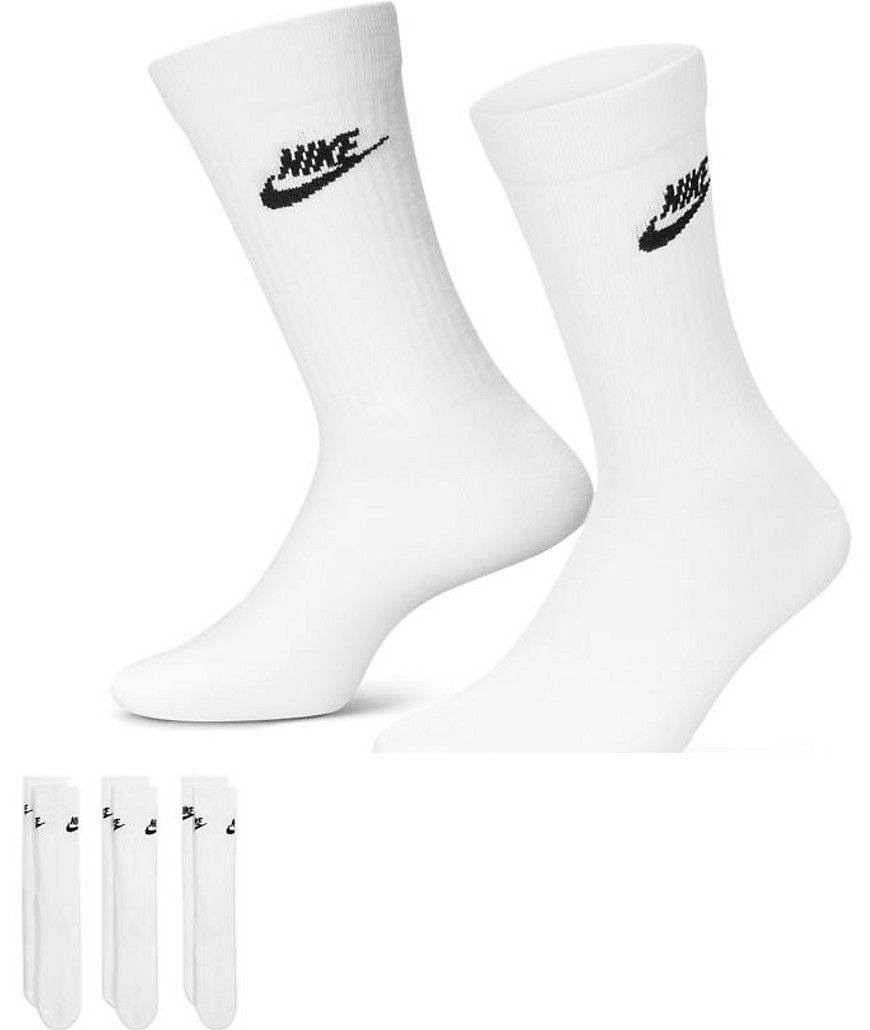 Everyday Essential - Confezione da 3 paia di calzini bianchi - Nike - Modalova