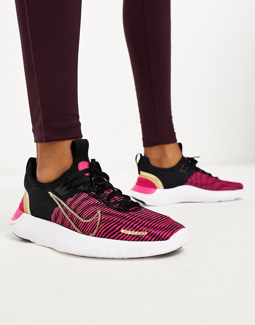 Free Run FK NN - Sneakers nere e rosa grintoso - Nike Running - Modalova