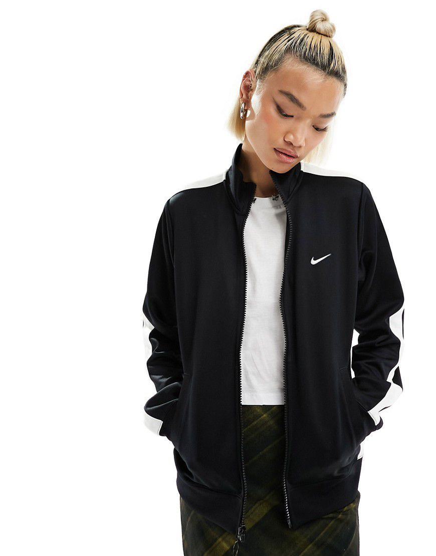Streetwear - Giacca sportiva nera con chiusura con zip - Nike - Modalova