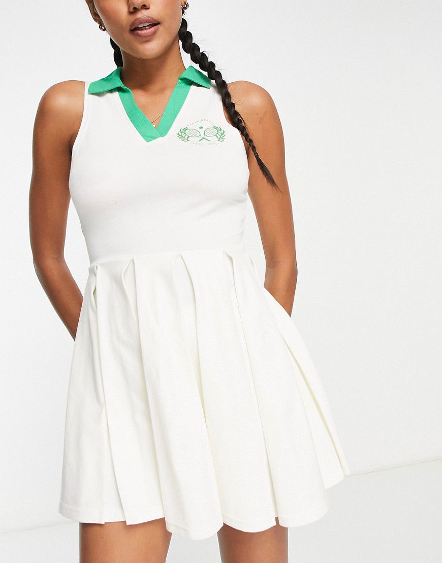 Vestito stile tennis e verde - South Beach - Modalova