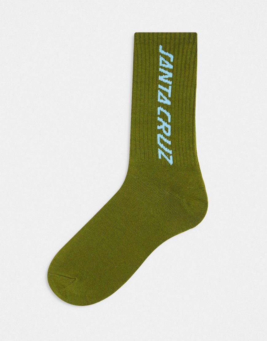 Calzini kaki con logo - Santa Cruz - Modalova