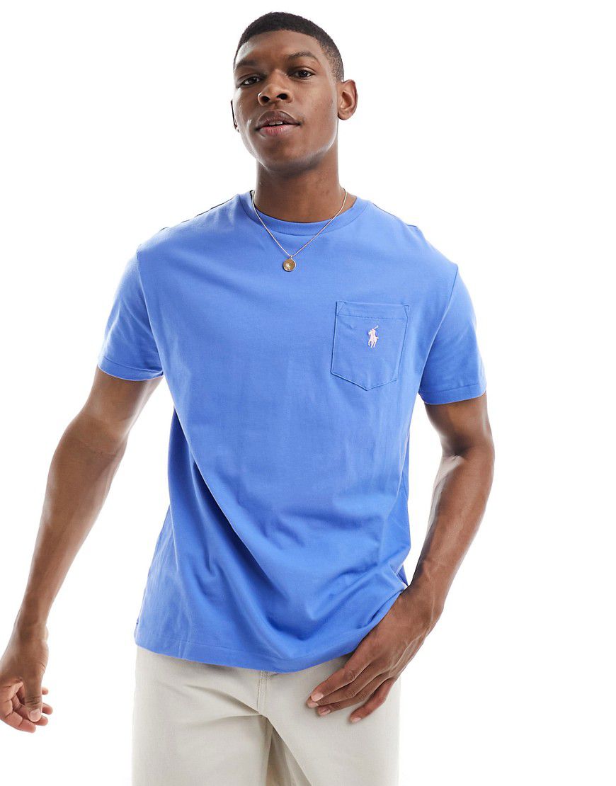Icon - T-shirt oversize classica medio con tasca e logo - Polo Ralph Lauren - Modalova