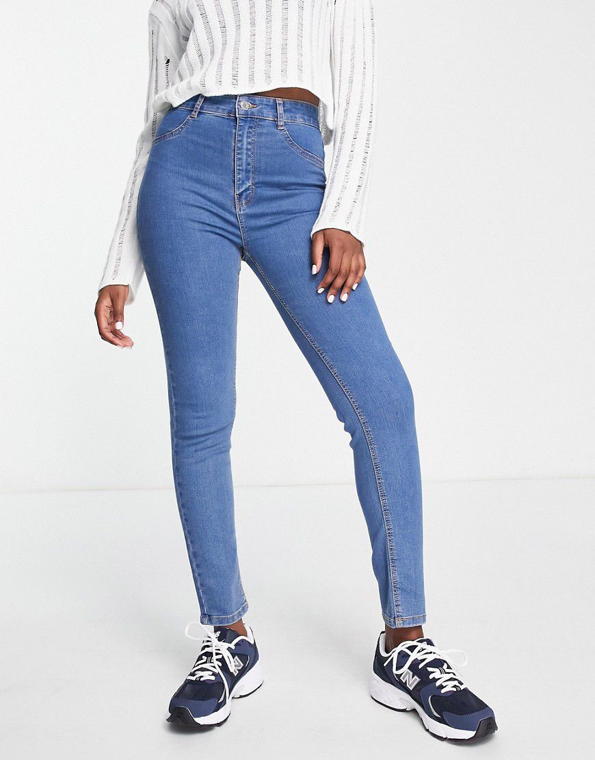 Jeans skinny a vita alta medio - Pull & Bear - Modalova