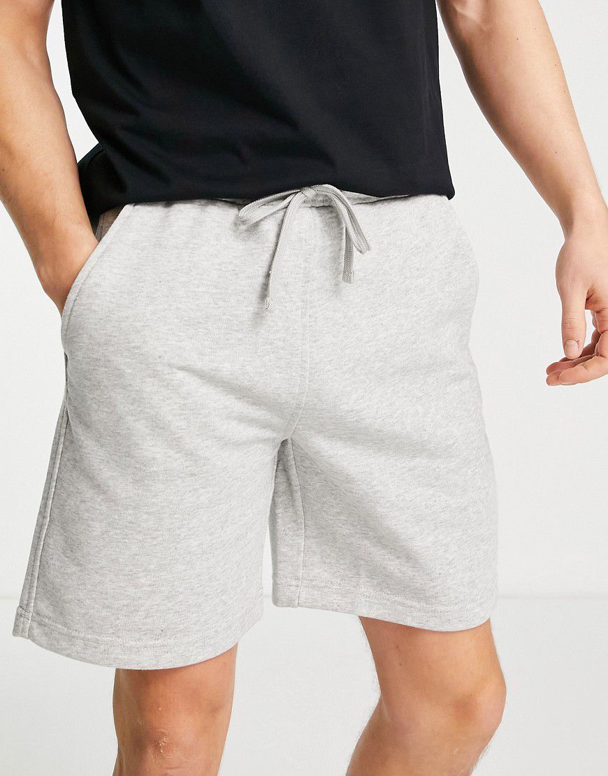 Pantaloncini basic in jersey grigi - Pull & Bear - Modalova