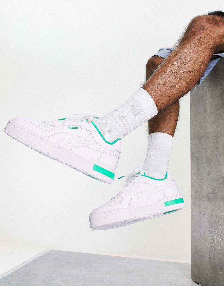 CA Pro - Sneakers bianco acido vivace con dettaglio verde - In esclusiva per ASOS - Puma - Modalova