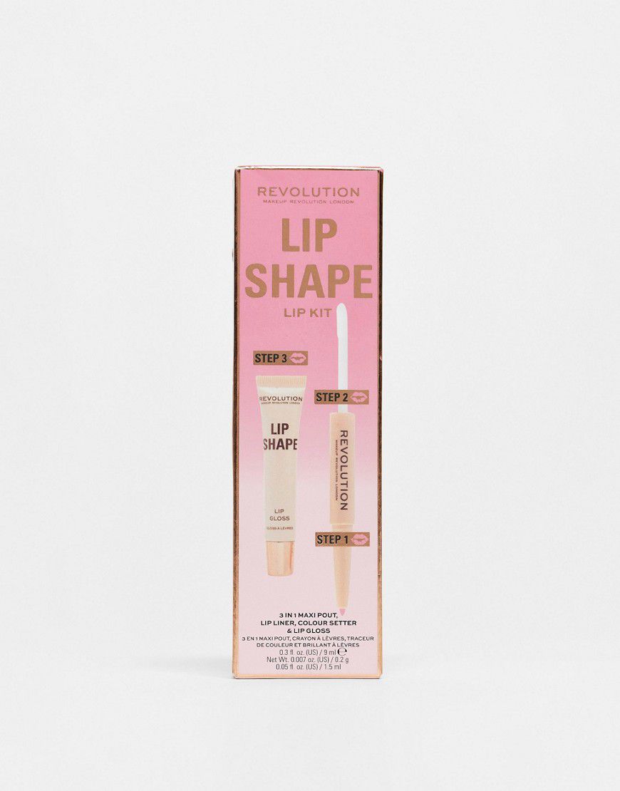 Lip Shape Kit - Pink Nude - Revolution - Modalova