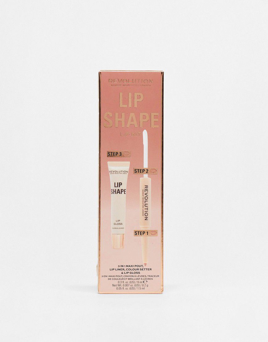 Lip Shape Kit - Warm Nude - Revolution - Modalova