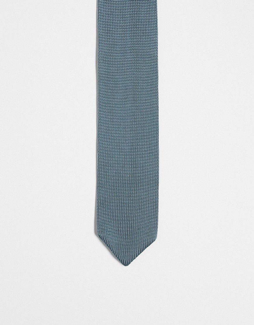 Cravatta in maglia a punta - River Island - Modalova